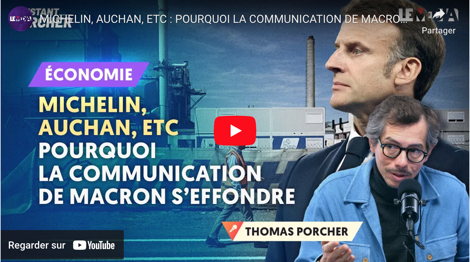 MICHELIN, AUCHAN, ETC : POURQUOI LA COMMUNICATION DE MACRON S’EFFONDRE.