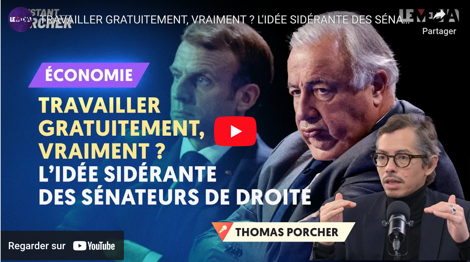 TRAVAILLER GRATUITEMENT, VRAIMENT ? L’IDÉE SIDÉRANTE DES SÉNATEURS DE DROITE
