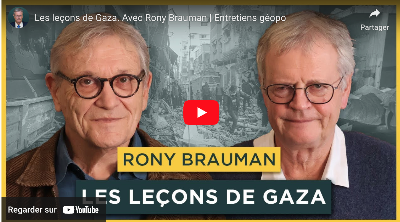Les leçons de Gaza. Avec Rony Brauman