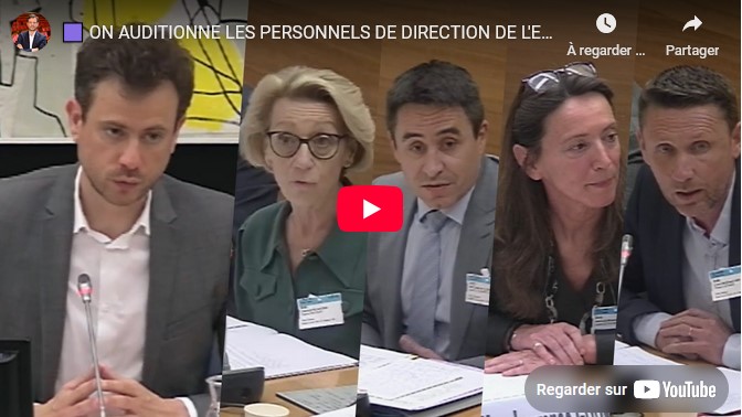 On auditionne les personnels de direction de l’enseignement privé