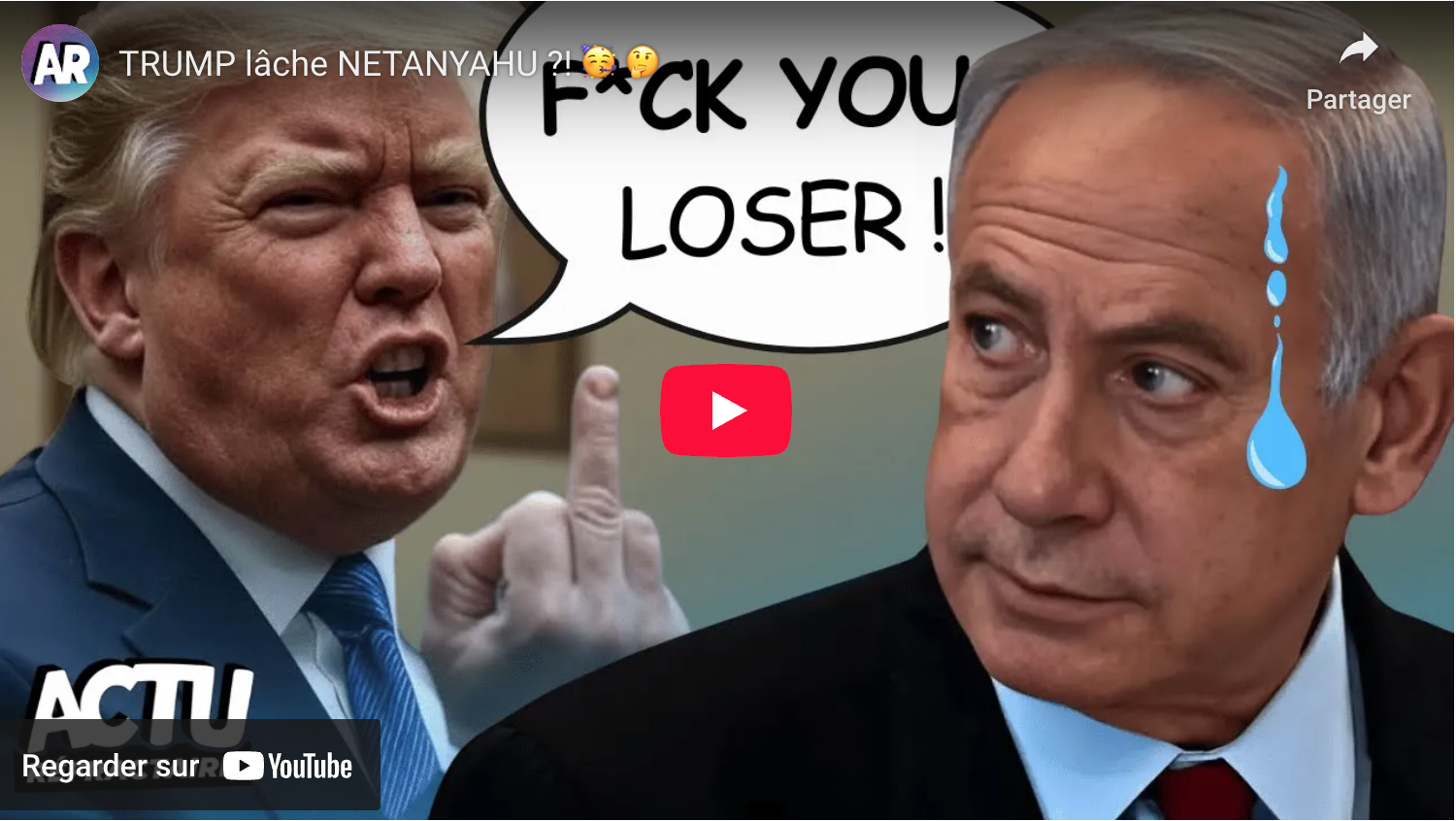 Trump lâche Netanyahu ?!