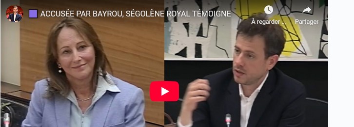 Accusée par Bayrou, Ségolène Royal témoigne