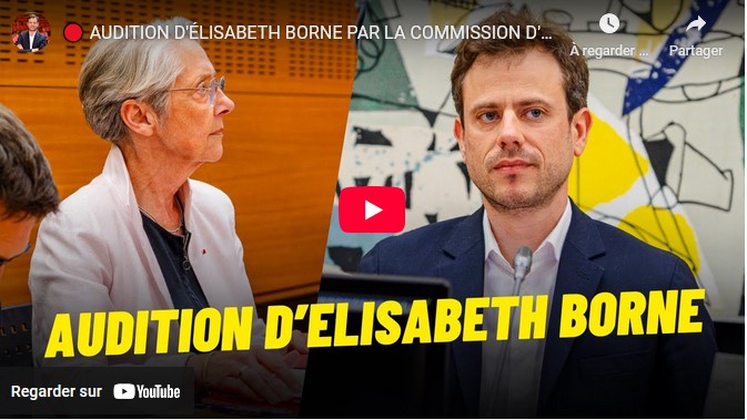 Audition d’Elisabeth Borne