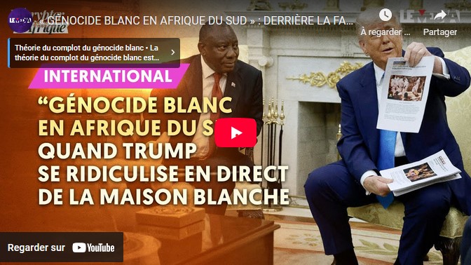 « Génocide blanc en afrique du sud »