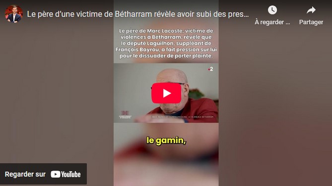 Les révélations du père d’une des victimes de Betharram