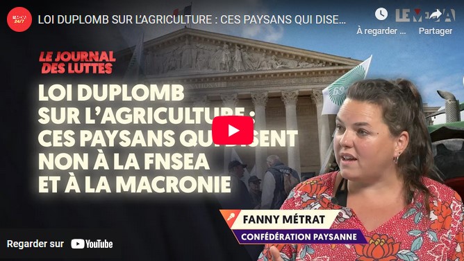 Loi Duplomb sur l’agriculture