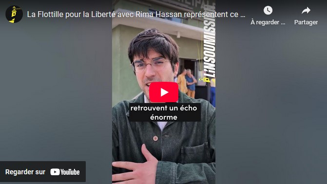 La Flottille pour la Liberté avec Rima Hassan
