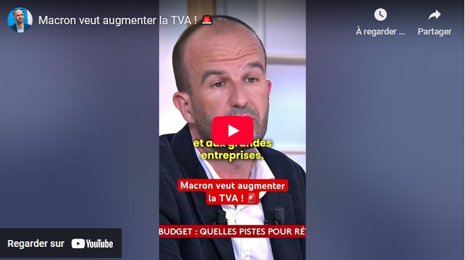 Macron veut augmenter la TVA !