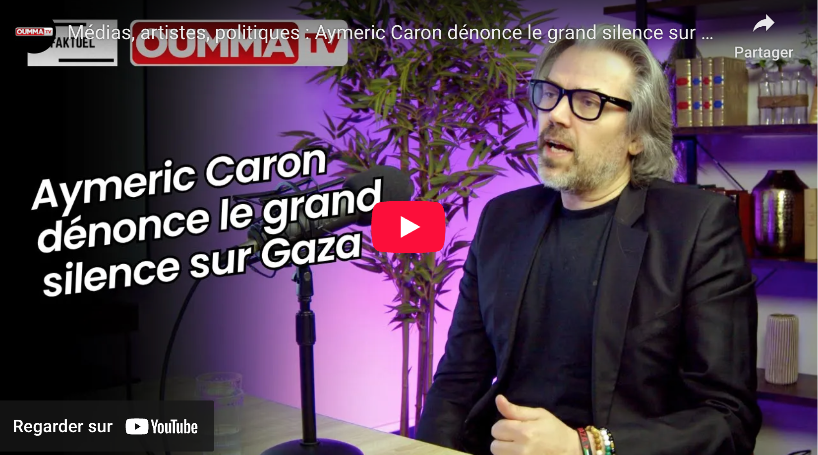 Médias, artistes, politiques : Aymeric Caron dénonce le grand silence sur Gaza