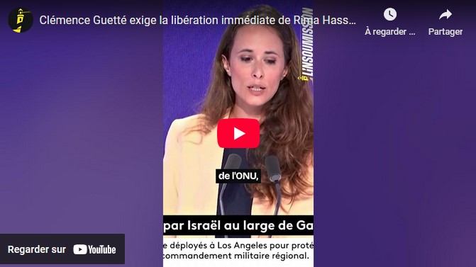 Libération immédiate de Rima Hassan