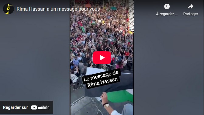Le message de Rima Hassan