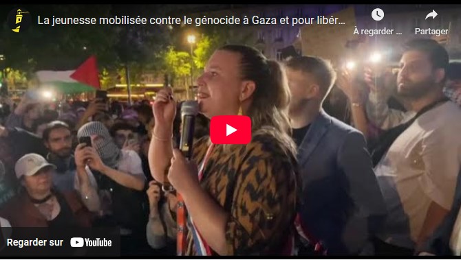 La jeunesse mobilisée contre le génocide à Gaza