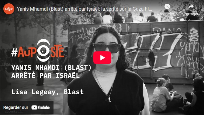 Yanis Mhamdi (Blast) arrêté par Israël
