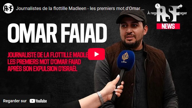 Journalistes de la flottille Madleen