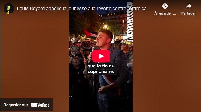 Louis Boyard appelle la jeunesse