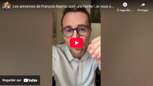 Les annonces de François Bayrou sont une honte !