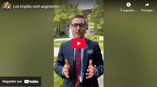Les impôts vont augmenter
