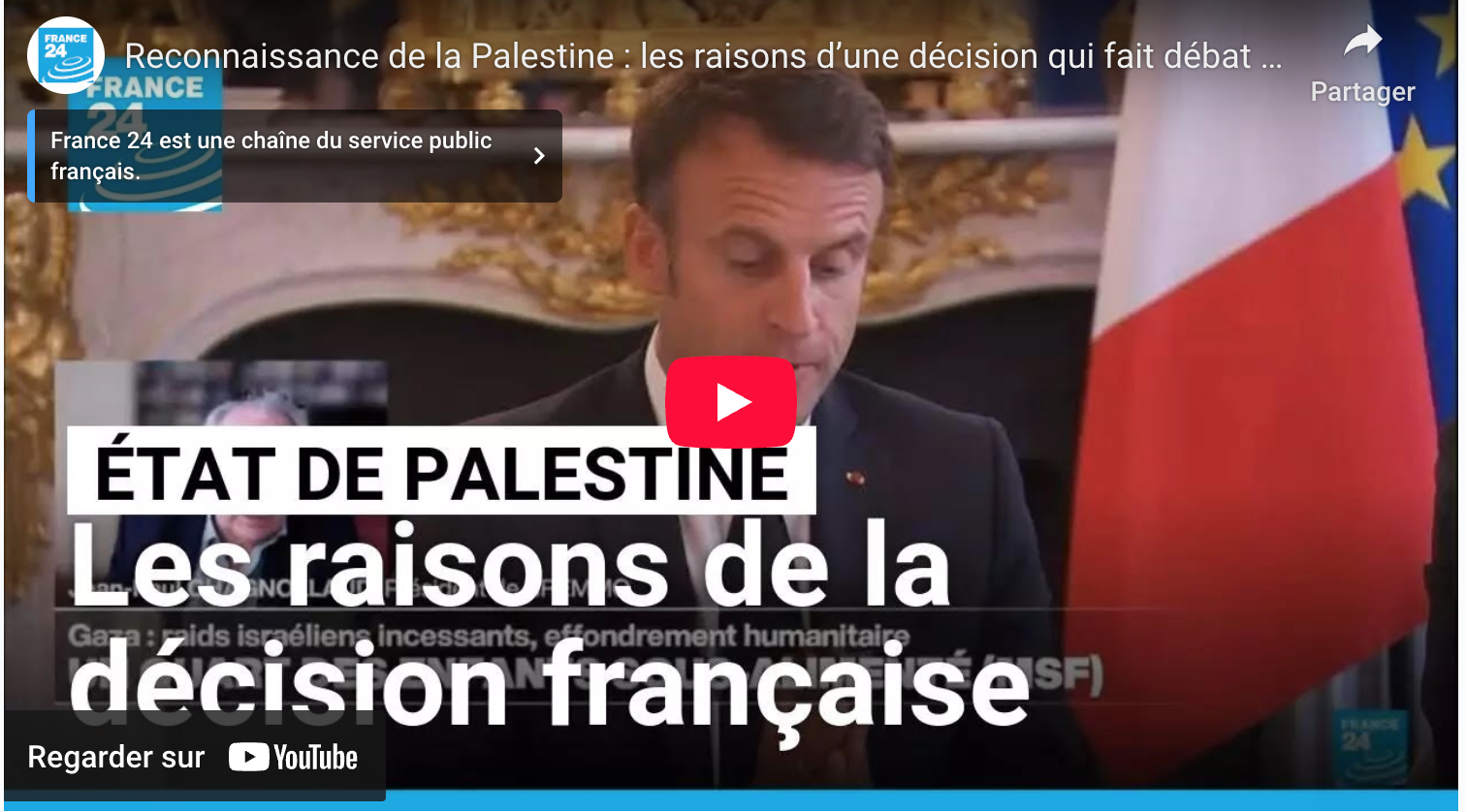 Gaza. Reconnaissance de la Palestine : Jean Paul Chagnollaud