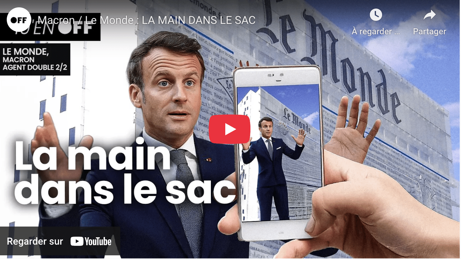 La main dans le sac