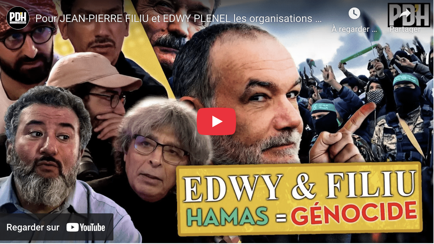 JEAN-PIERRE FILIU et EDWY PLENEL reprennent la propagande de Netanyahu
