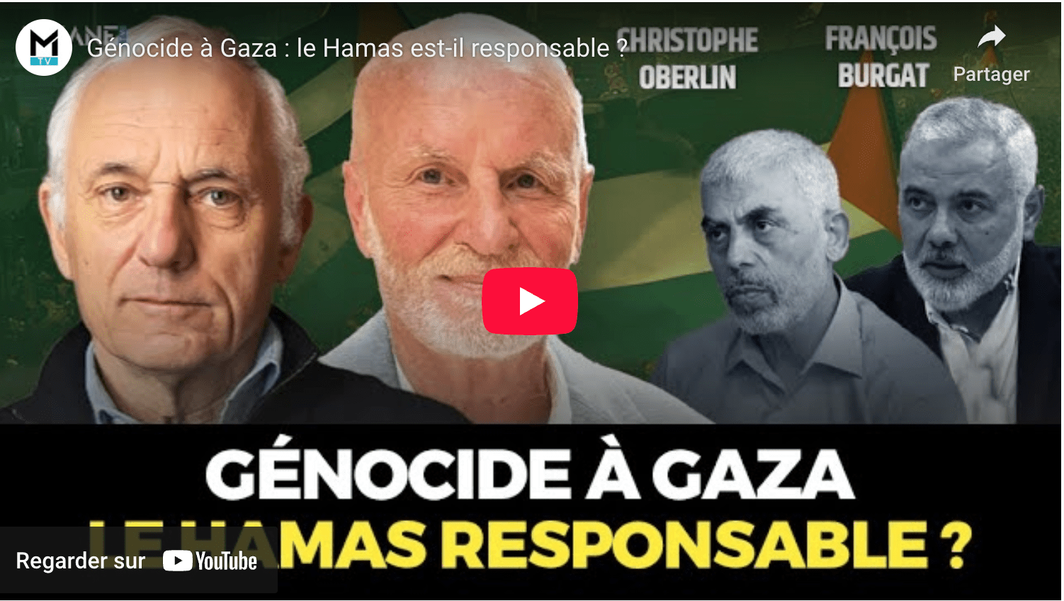 Génocide à Gaza : le Hamas est-il responsable ? L’imposture de JP Filiu et E Plenel