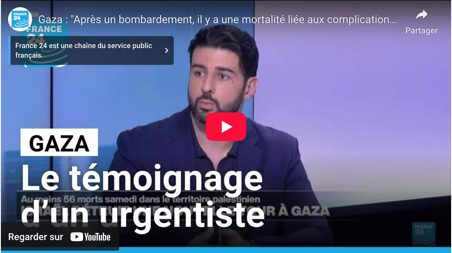Gaza. Mehdi Melali, médecin urgentiste témoigne sur le génocide en cours.