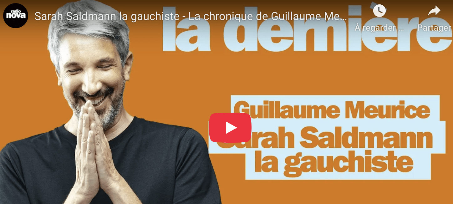 Sarah Saldmann la gauchiste