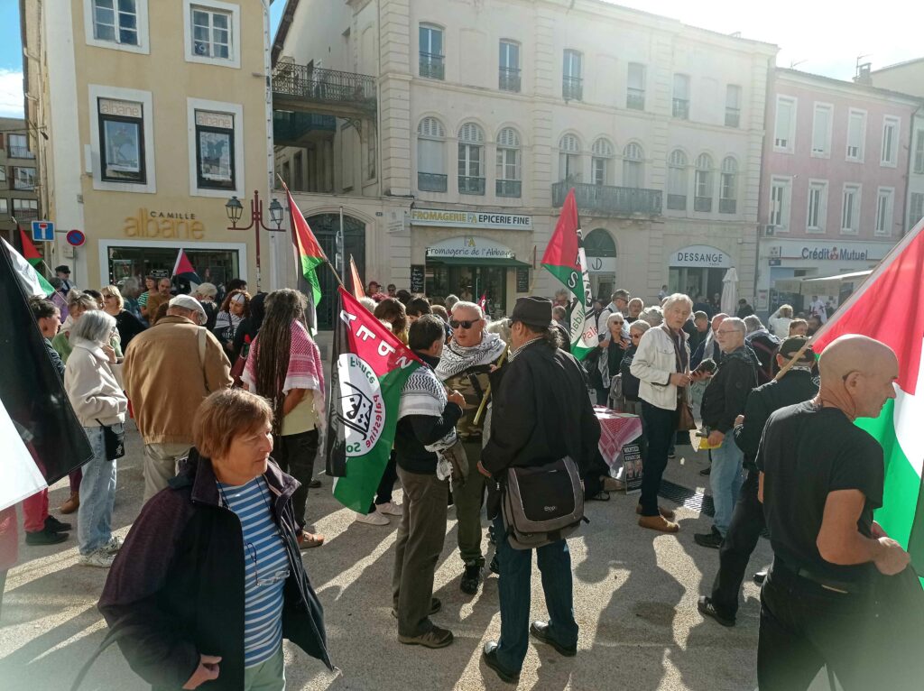 rassemblement pour Gaza le 4 octobre devant les Halles
