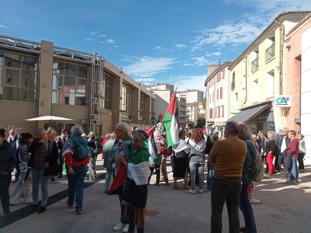 rassemblement pour Gaza le 4 octobre devant les Halles