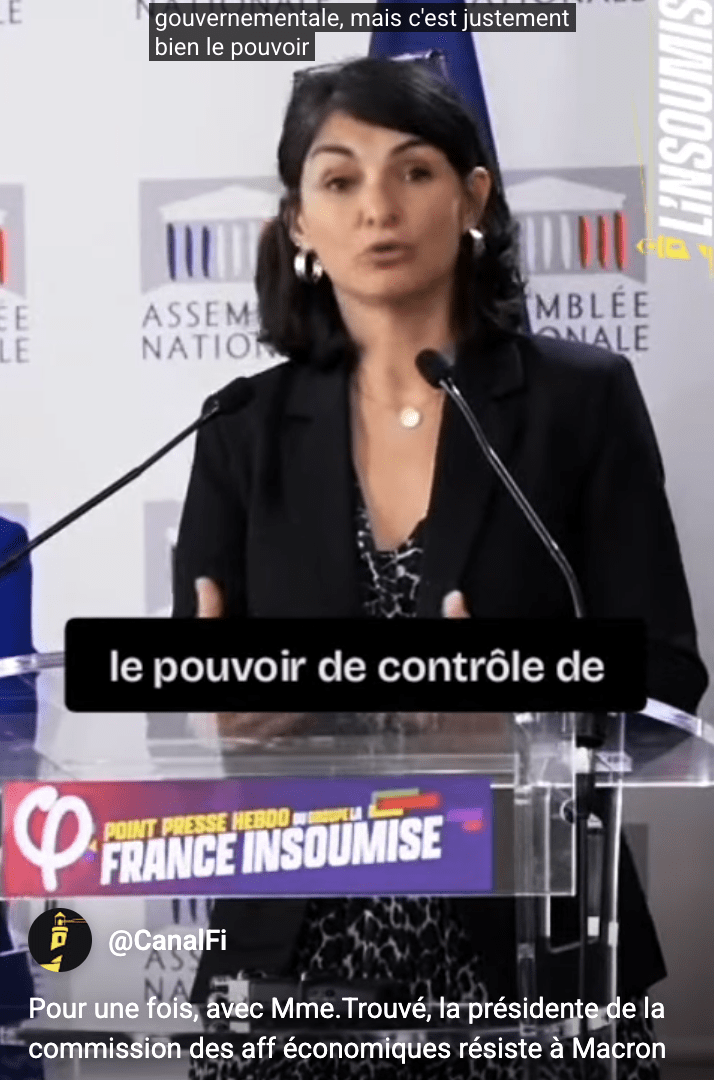 Pour une fois
