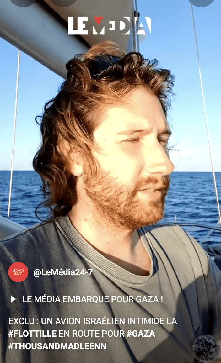 Un avion israélien intimide la flottille