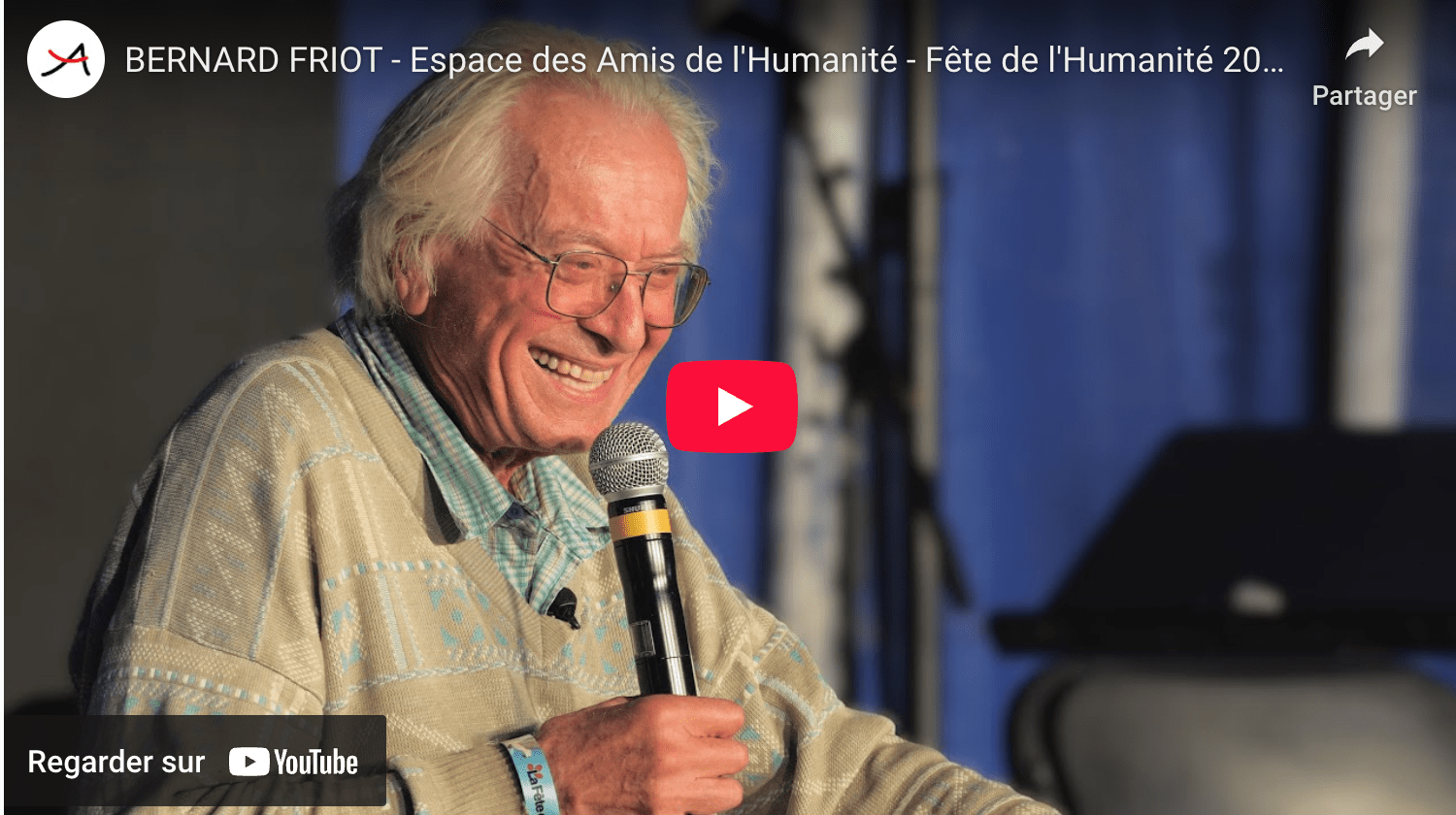 SOCIÉTÉ. Bernard Friot- Espace des Amis de l’Humanité – Fête de l’Humanité 2025
