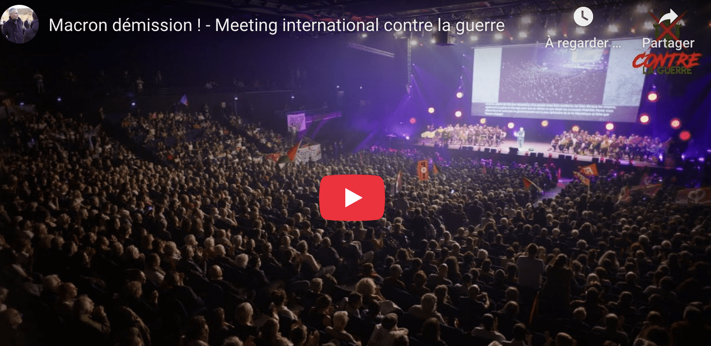 meeting international contre la guerre