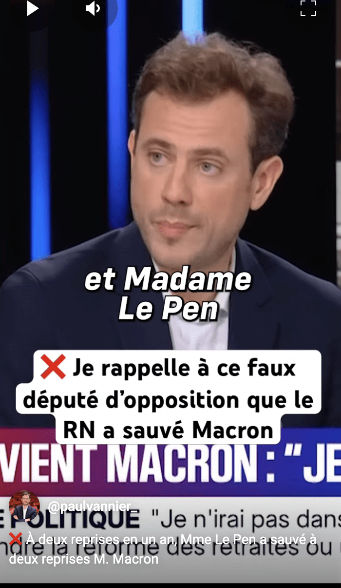 Le Pen a sauvé M. Macron