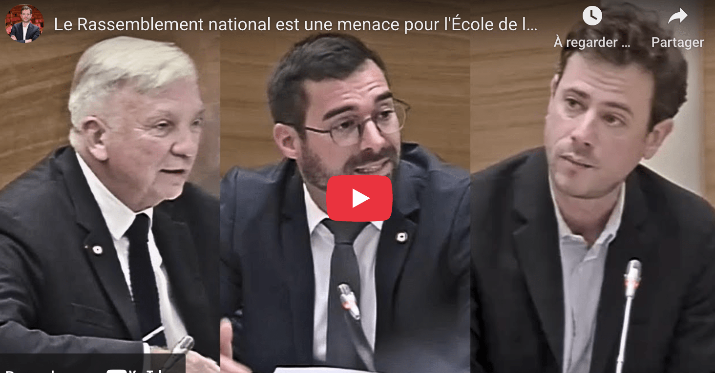 Le RN est une menace pour l’École de la République