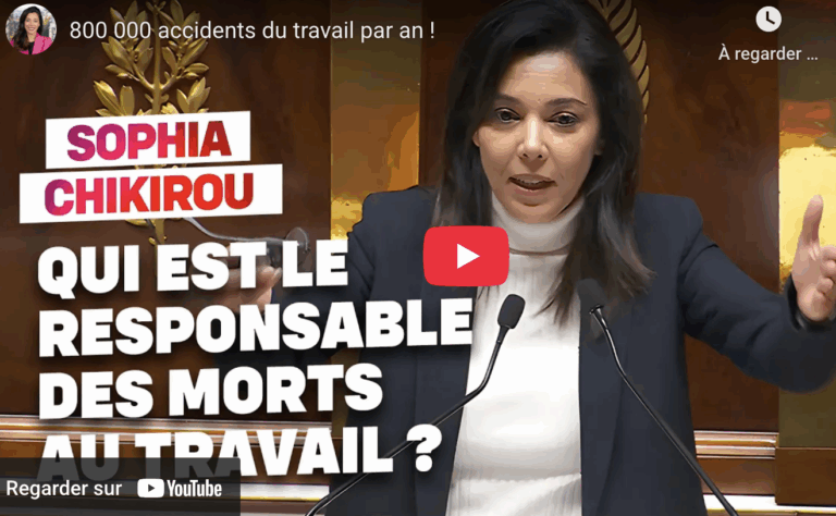 800000 accidents du travail par an
