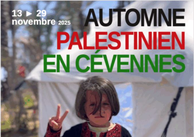 Automne palestinien en Cévennes, 13-29 novembre 2025