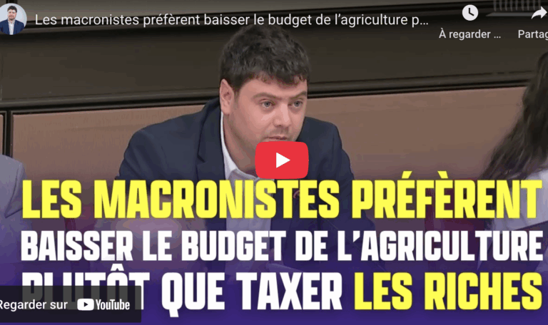 Budget de l'agriculture