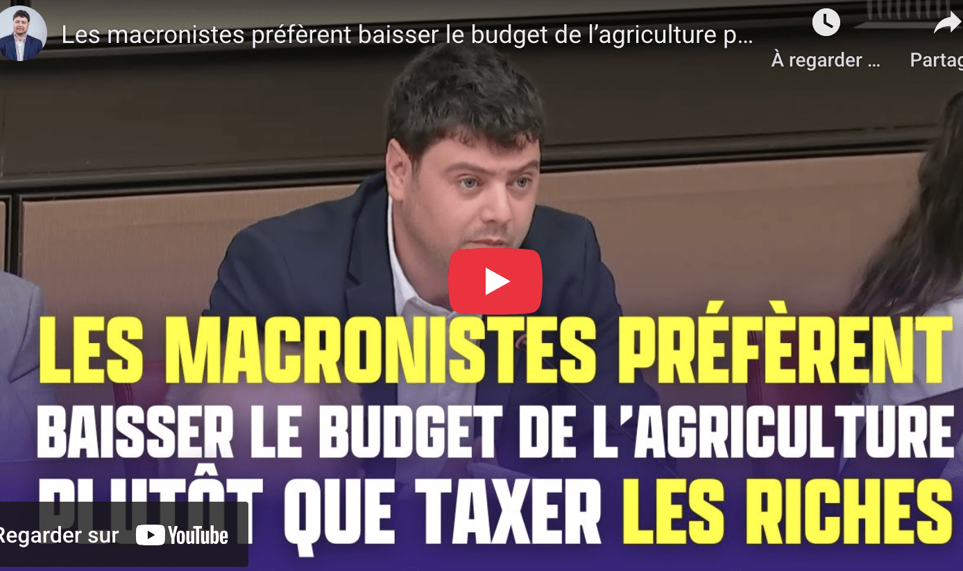 Le budget de l’agriculture