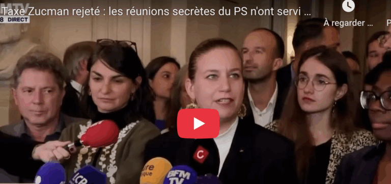 Taxe Zucman rejetée