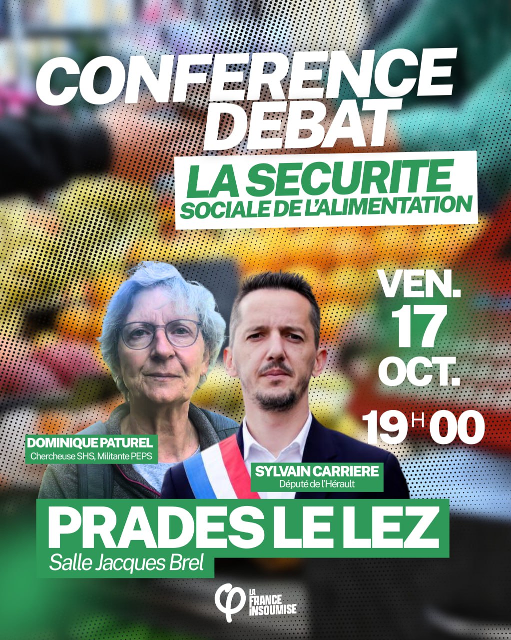 Conférence débat : La sécurité sociale de l’alimentation. Vendredi 17 octobre 2025. Prades le Lez