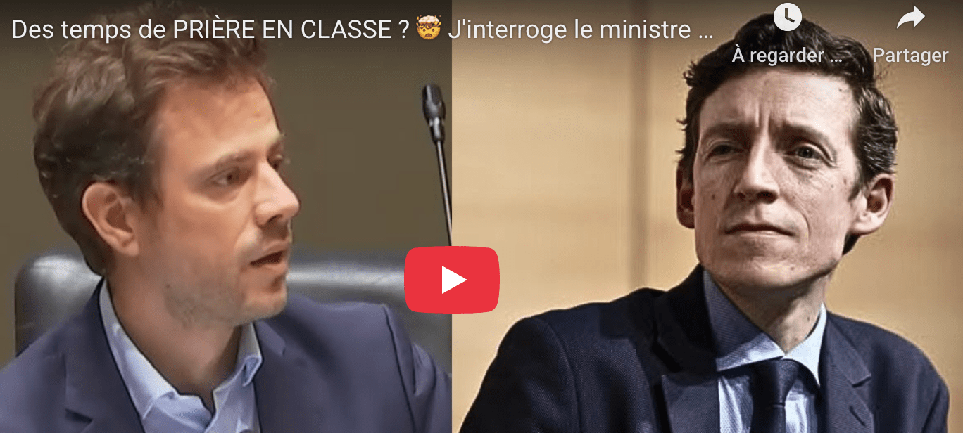 Des temps de PRIÈRE EN CLASSE ?