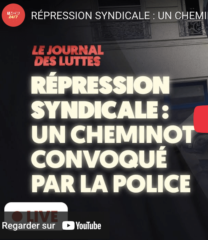 RÉPRESSION SYNDICALE