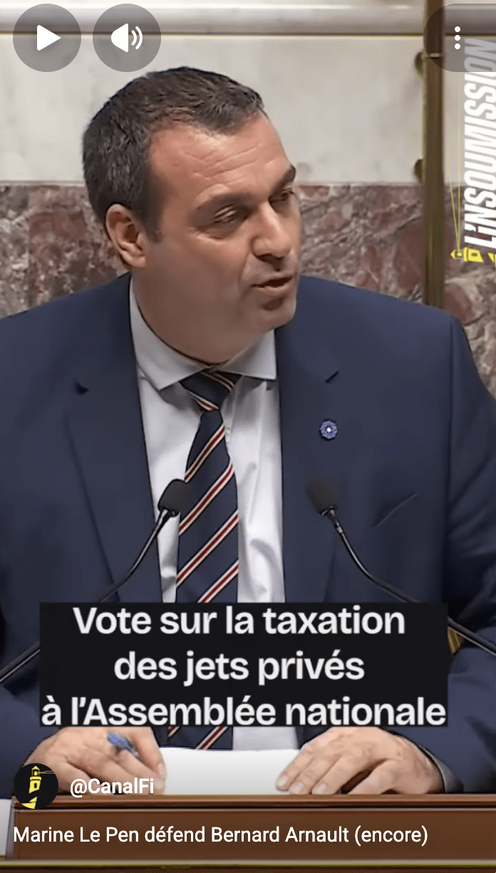 Le RN est le parti des milliardaires