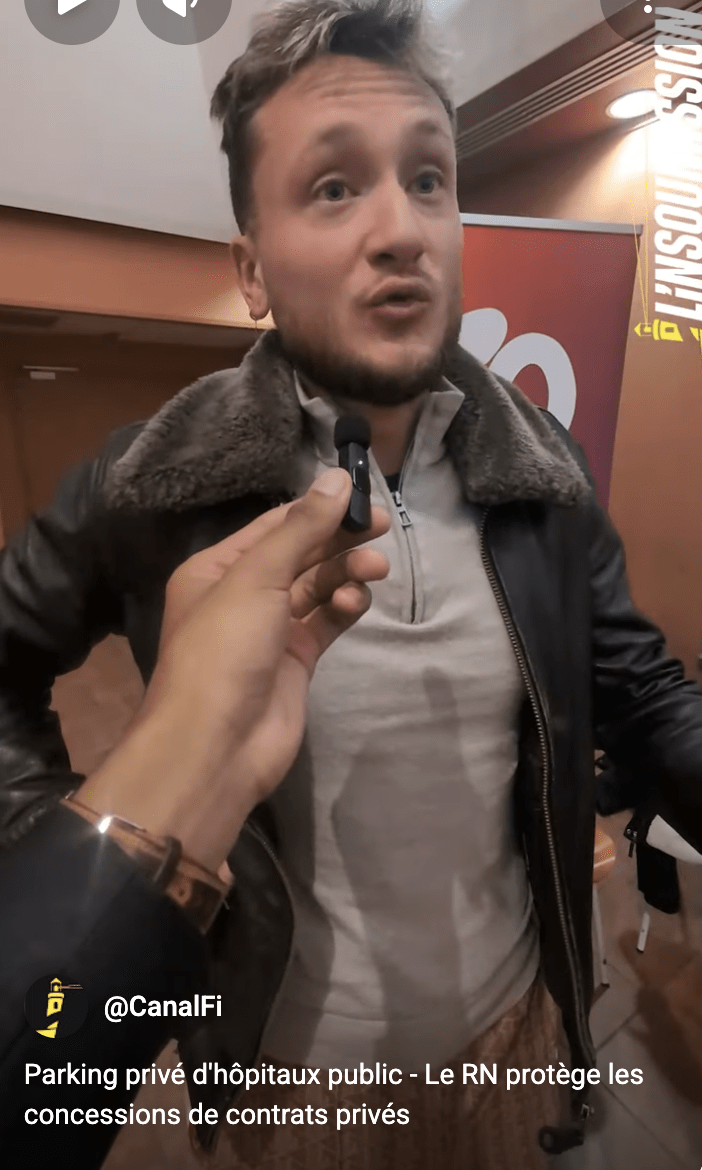 Parking privé d’hôpitaux public