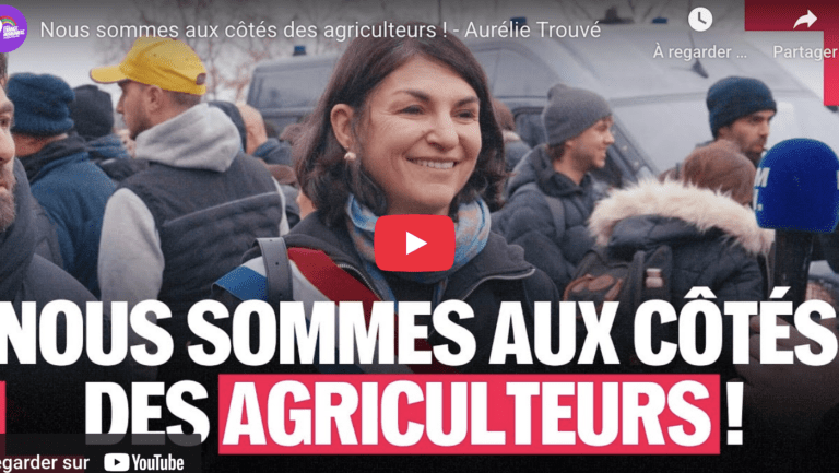 Nous sommes aux côtés des agriculteurs