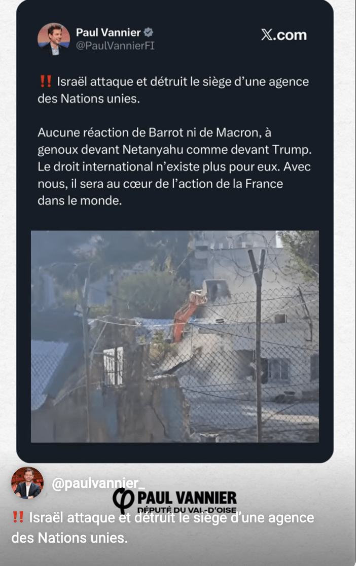 Israël attaque l’ONU