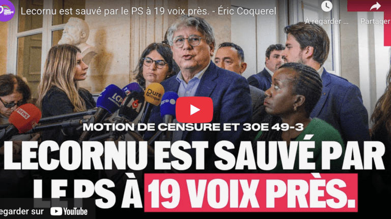 Lecornu sauvé par le PS
