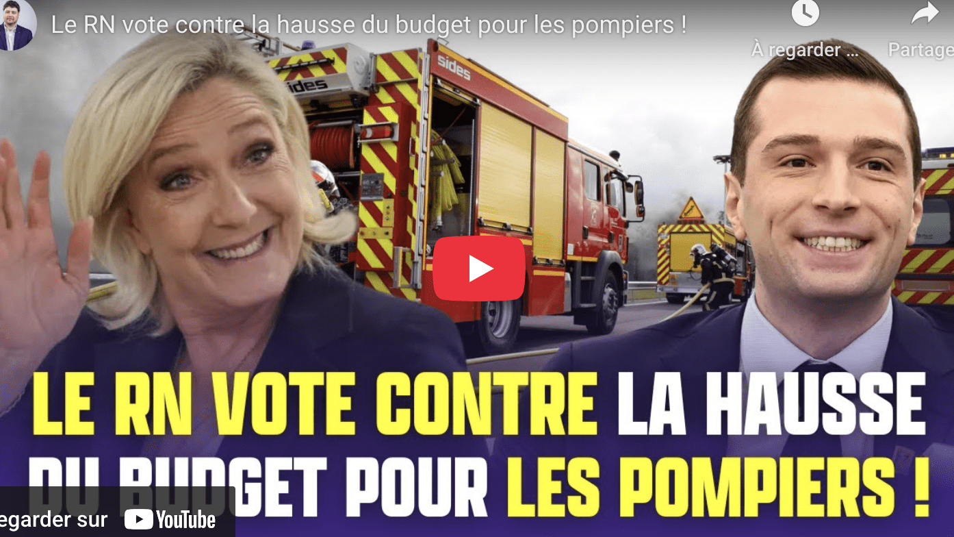 Le RN vote contre les pompiers