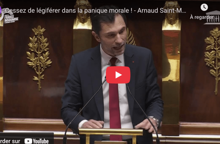 Cessez de légiférer dans la panique morale